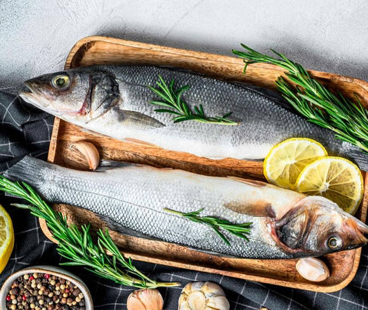 Sea bass (Greek, not gutted)
